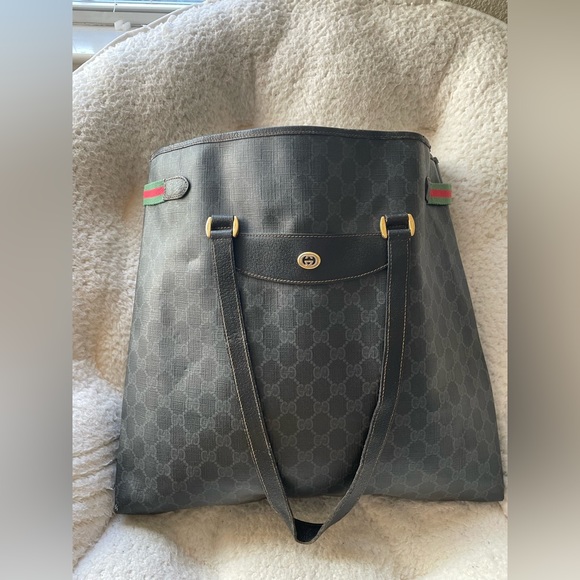 Gucci large Ophidia vintage tote bag - Picture 2 of 15
